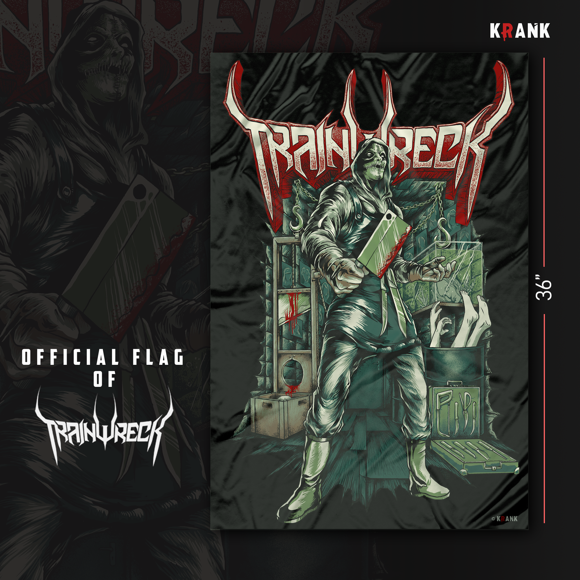 Heavy metal flag tees